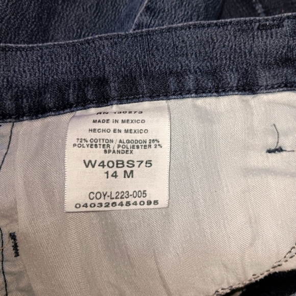 Lee Rider Denim Skirt Straight High Waist Women 14M Altered Fit 35x28 Mid Wash … - Picture 5 of 12